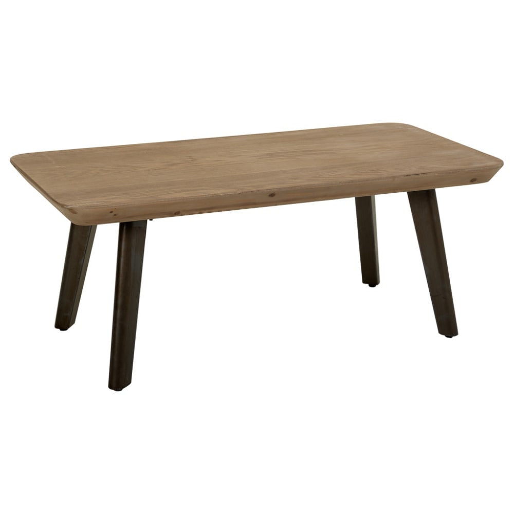 Wanderlust deco Couchtisch aus Holz und Metall 100x50x40, braun - Holz
