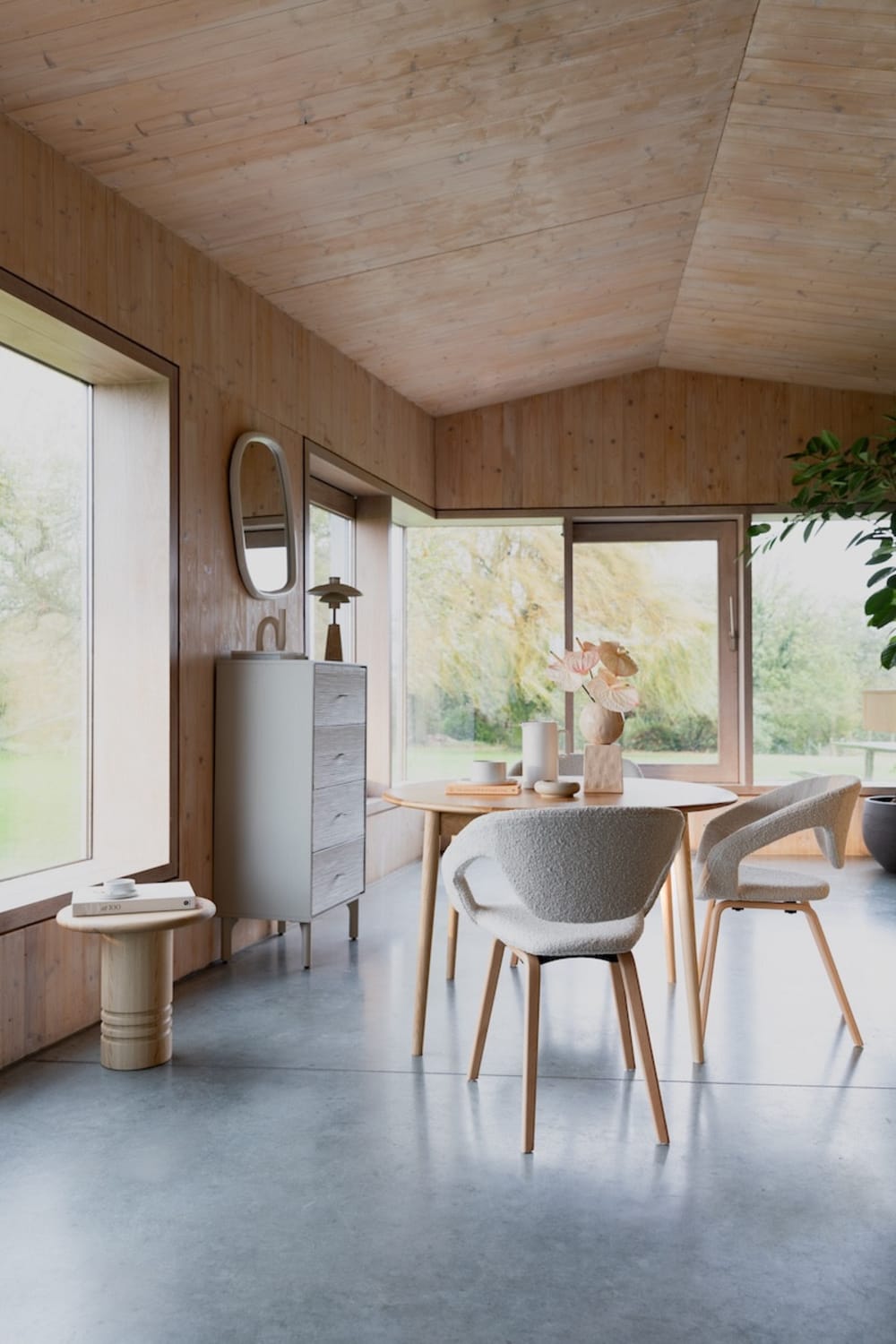 Set aus 2 Stühlen mit Bouclé-Stoff - Maisons Du Monde