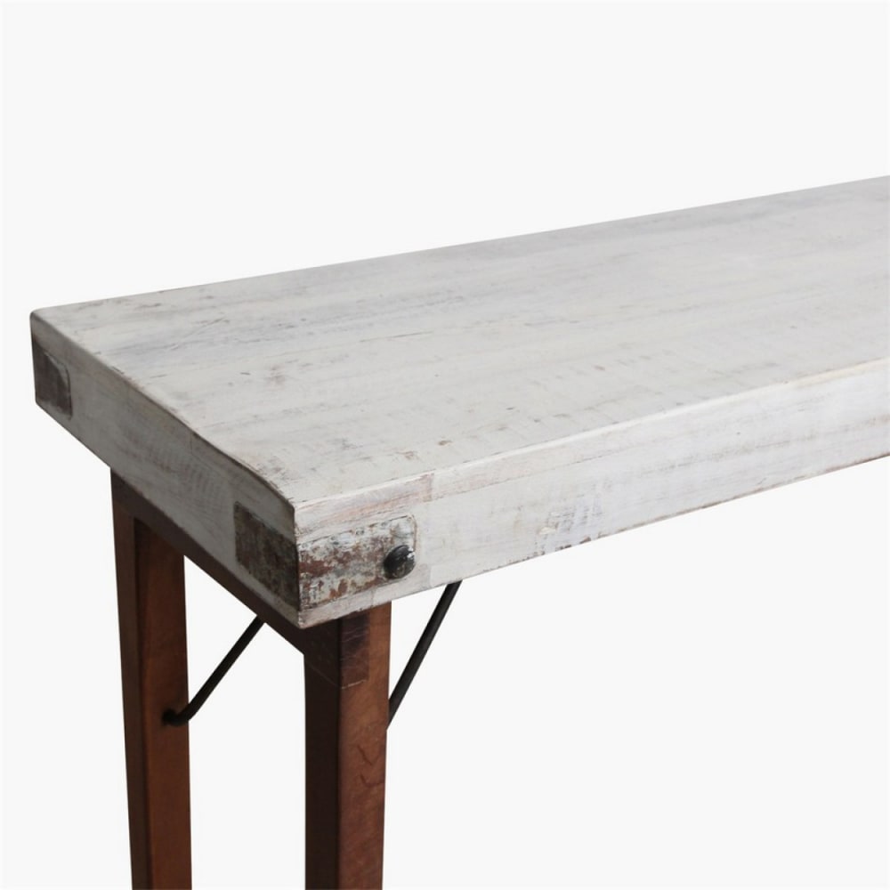 Console pliante en bois blanc - Maisons du Monde