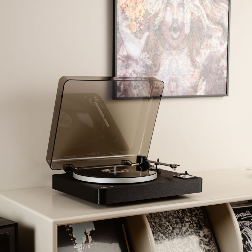 Platine vinyle avec transmission bluetooth en métal - Maisons du Monde