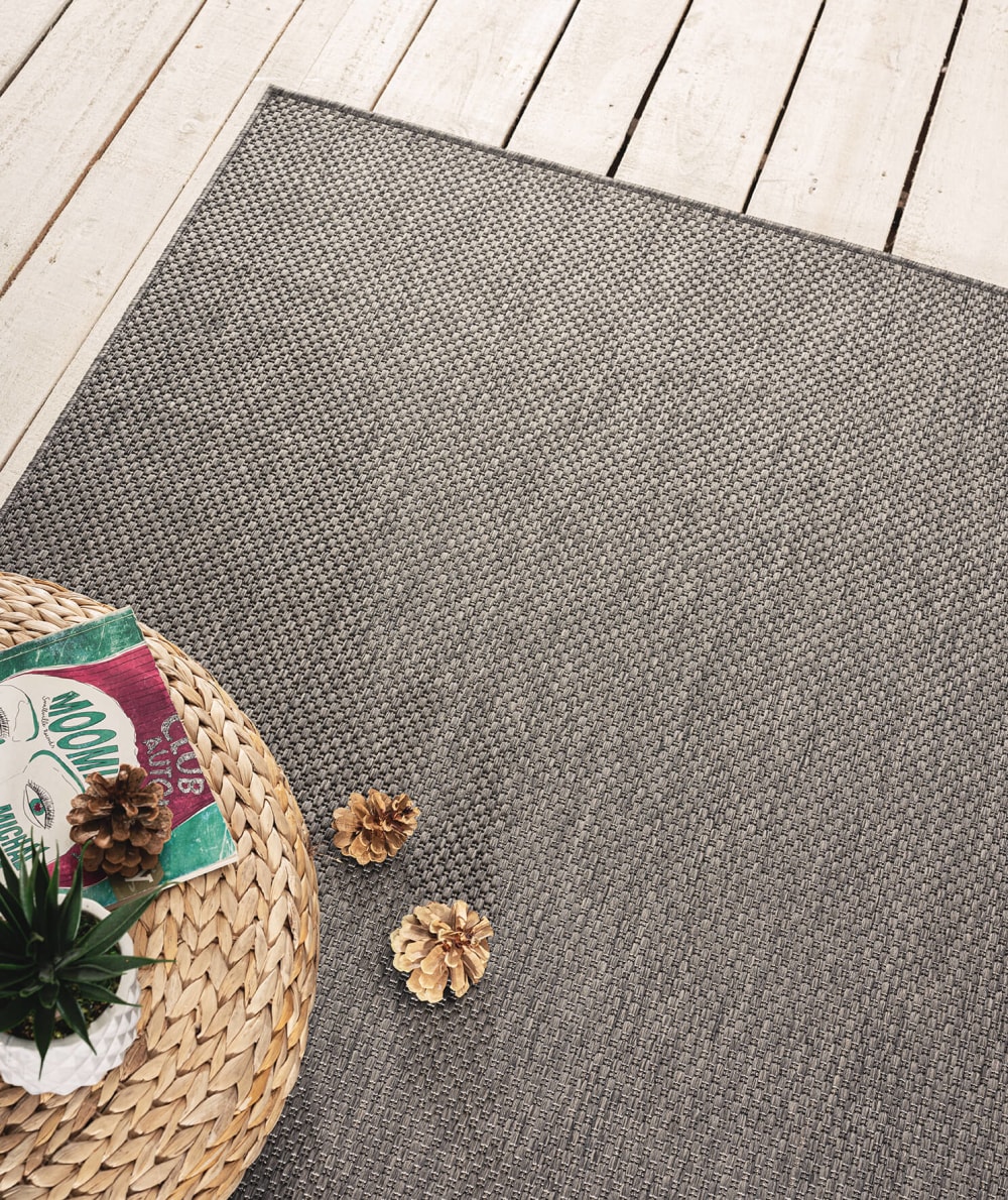 Tapis durable intérieur extérieur, antracita, 80 x 150 cm — vue 4