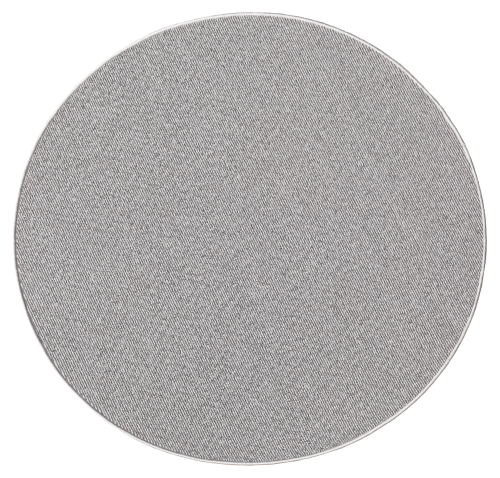 Tapis résistant poil ras feutre, gris, 80 cm rond
