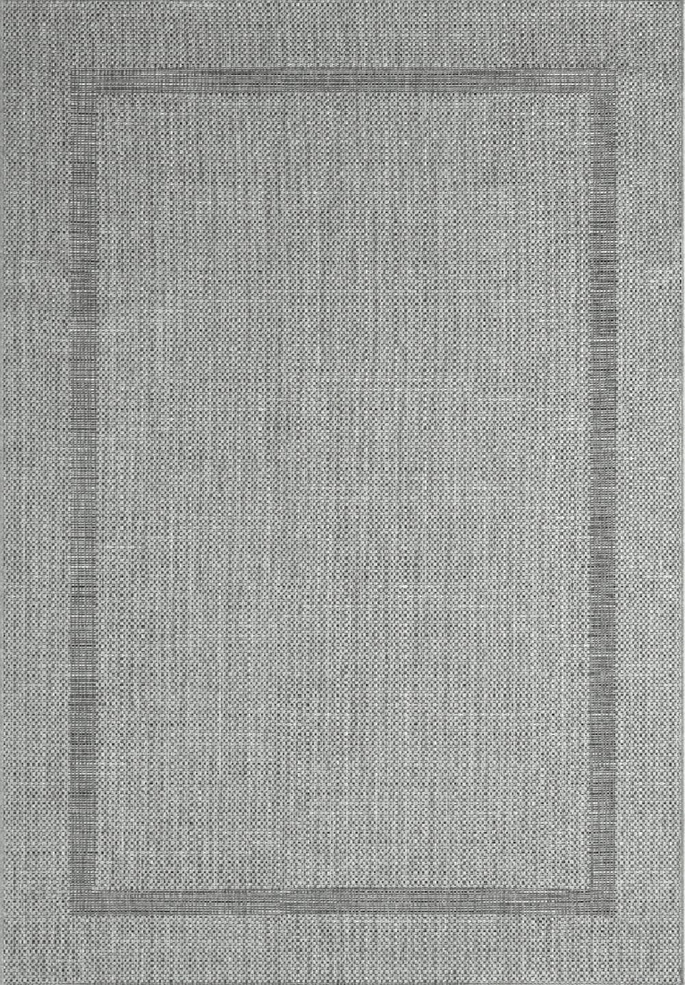 The carpet Robuster In- & Outdoor Teppich, Grau, 140 x 200 cm style modern Grau Pp - Polypropylen