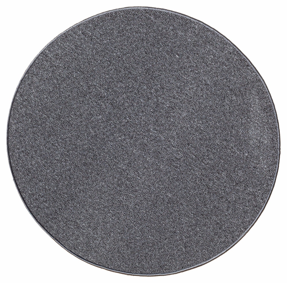 Tapis résistant poil ras feutre, anthracite, 80 cm rond