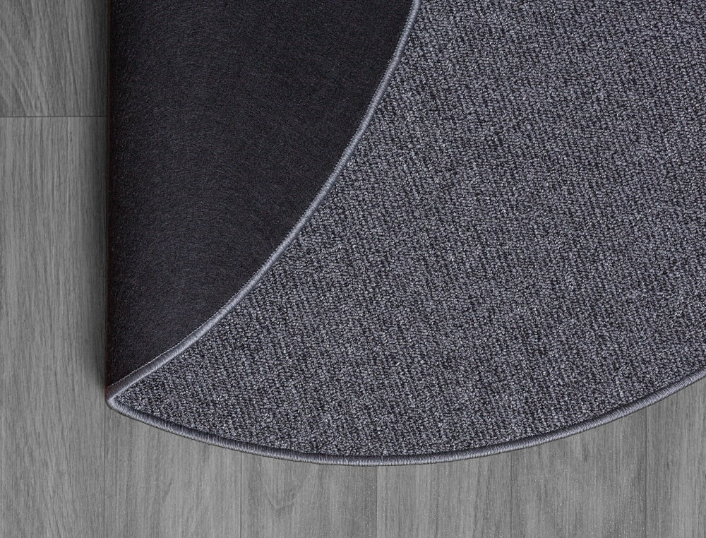 Tapis résistant feutre, anthracite, 133 cm rond — vue 4
