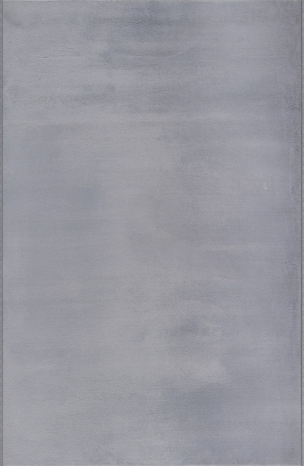 Tapis poils courts en peau synthétique uni, gris, 140 x 200 cm