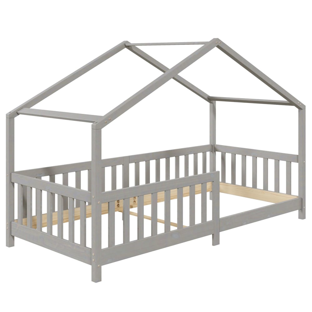 Lit cabane enfant montessori - massif