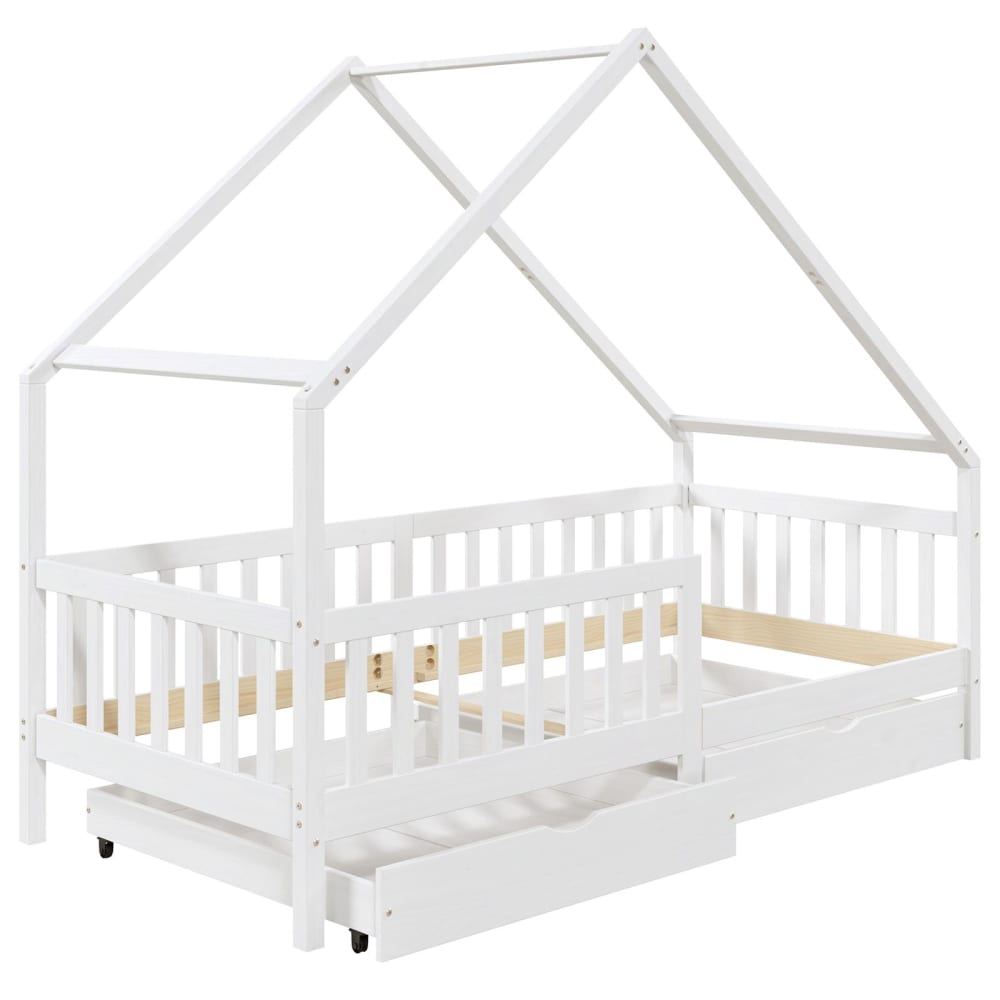 Lit cabane enfant 2 tiroirs
