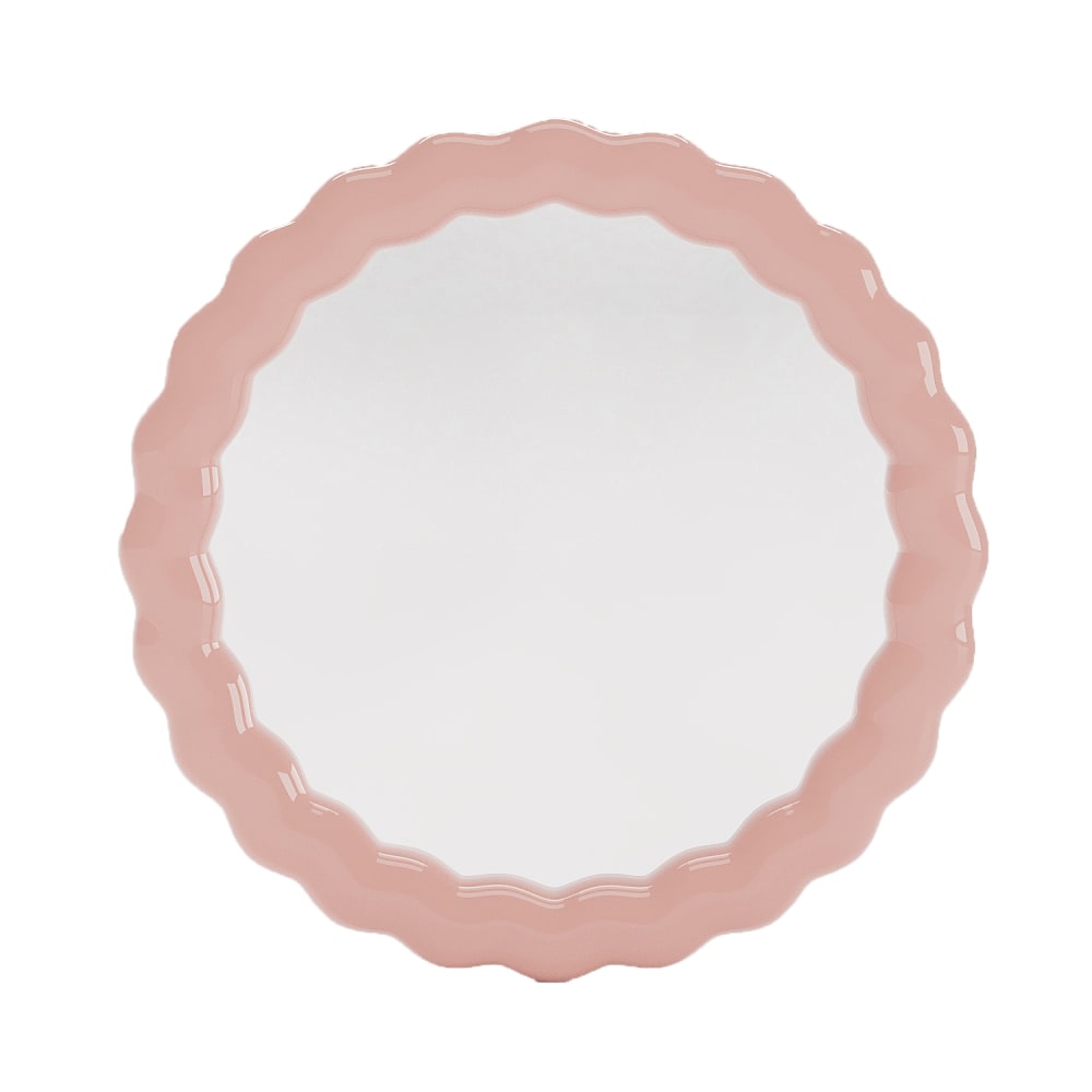 Miroir mural design ondulé en céramique