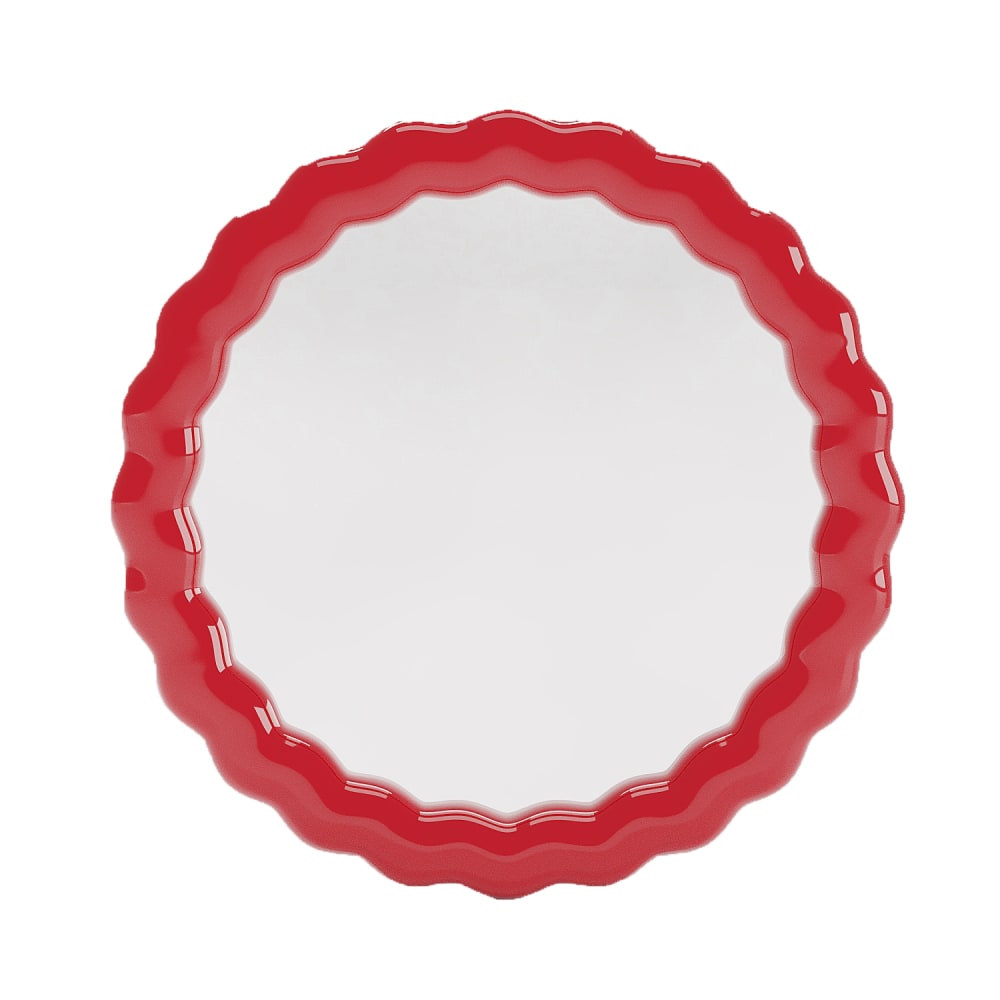 Miroir mural design ondulé en céramique