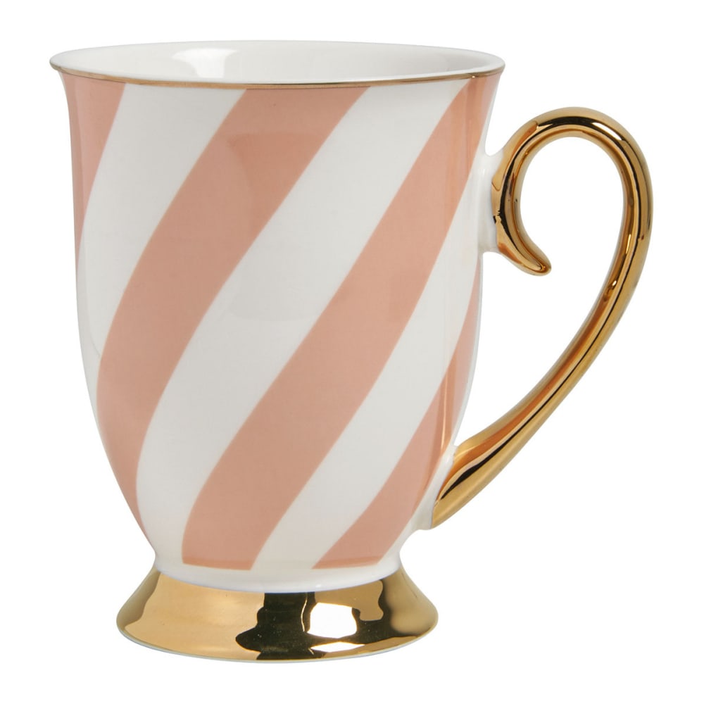 Mug à rayures roses