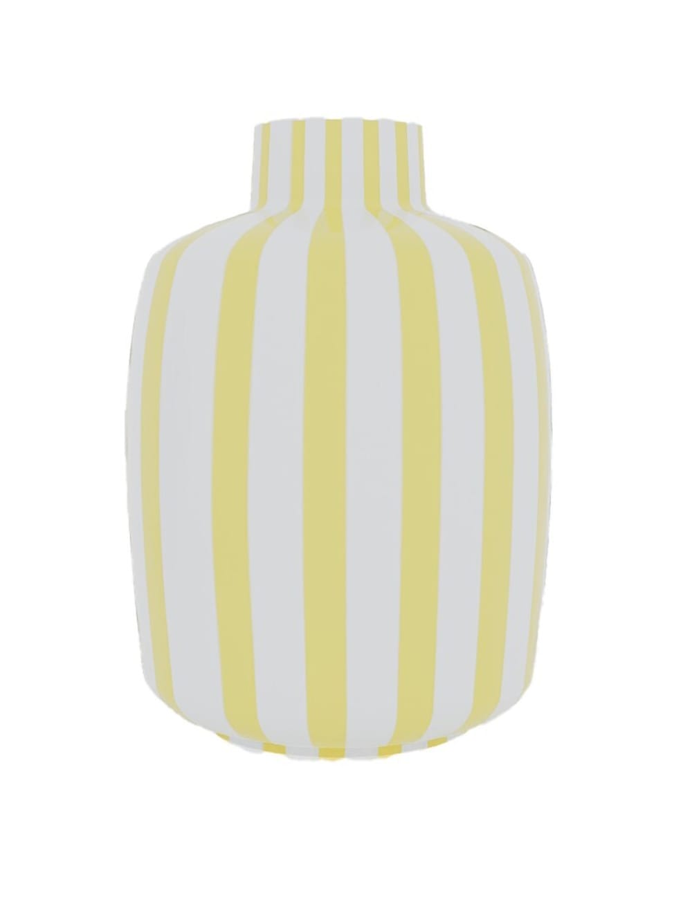 Vase décoratif rayé en céramique
