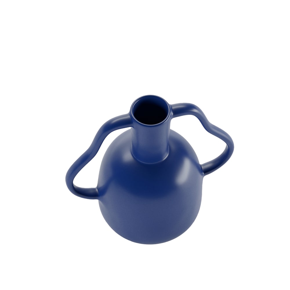 Vase à poignées ondulées en céramique — vue 3