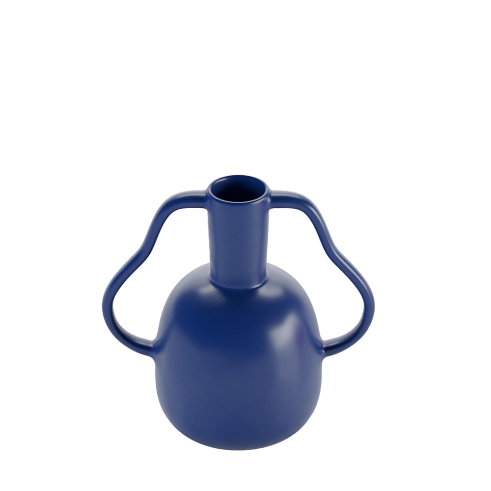 Vase à poignées ondulées en céramique — vue 4
