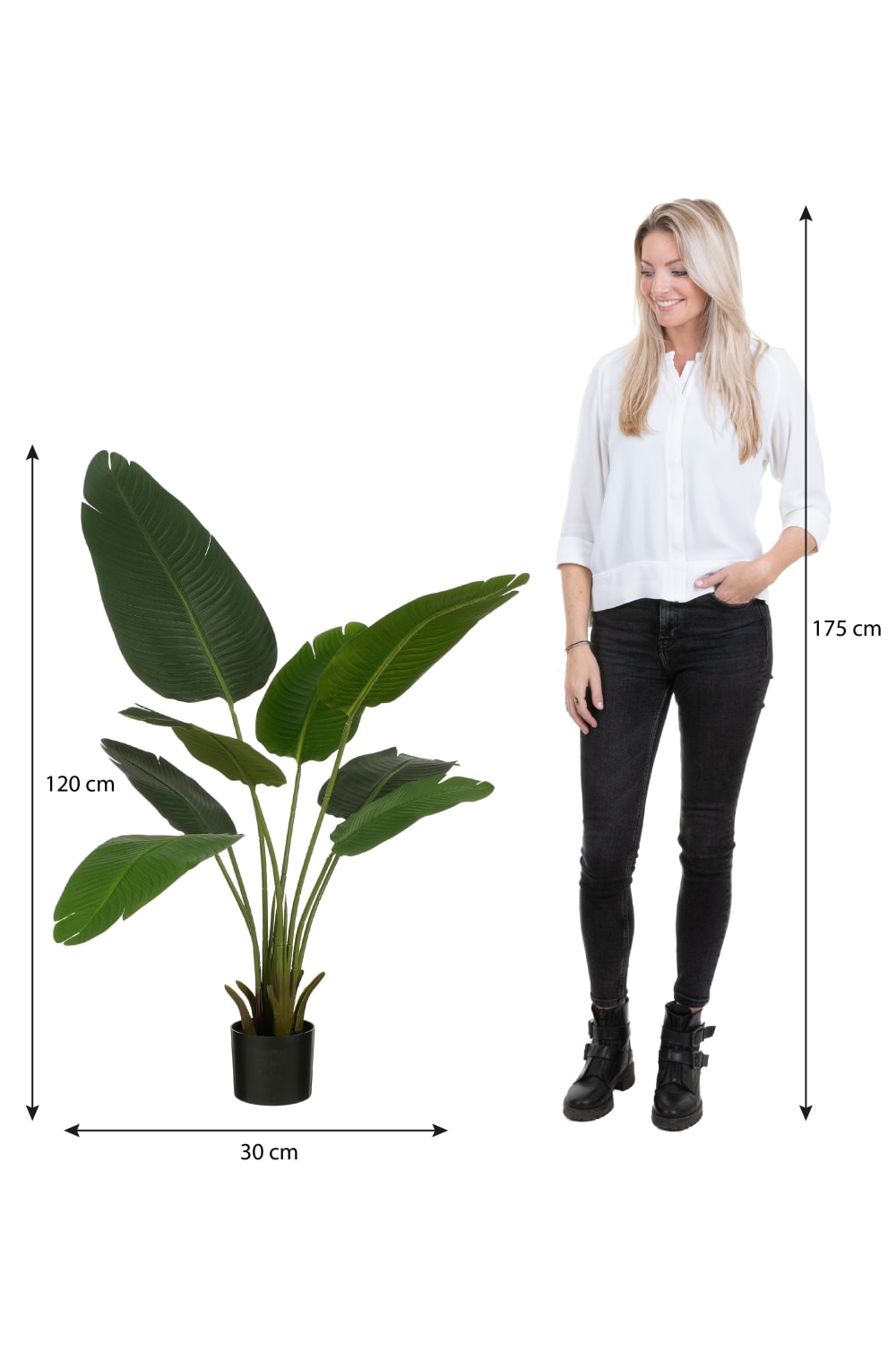 Plante artificielle Vert Plastique H120xl30xL30cm