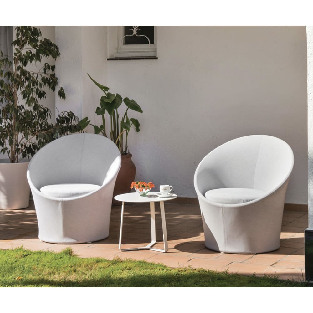 Fauteuil blanc D70 x H74 cm - Maisons du Monde