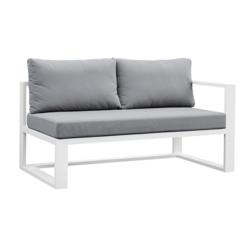 Méridienne gauche blanche L136 x P75 x H64 cm