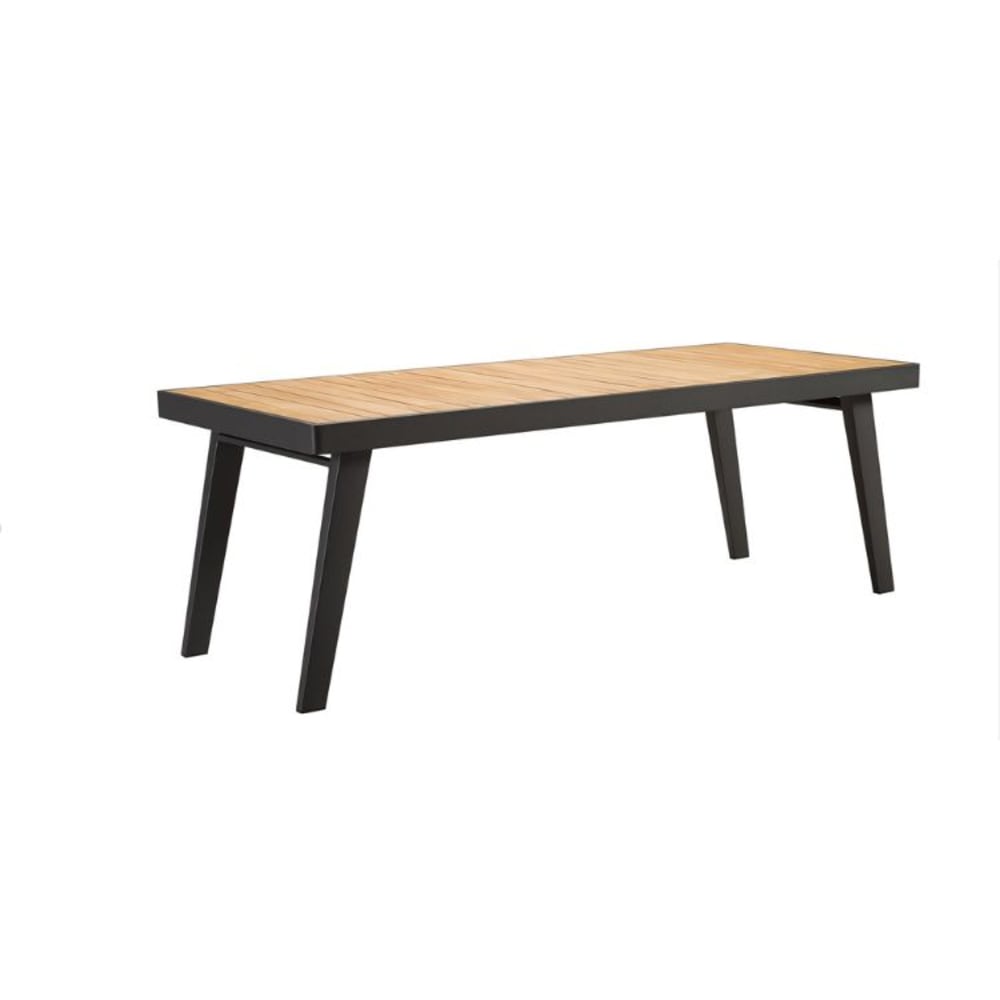 Au jardin de Chloé Table basse noire L120 x P70 x H37.5 cm - Aluminium