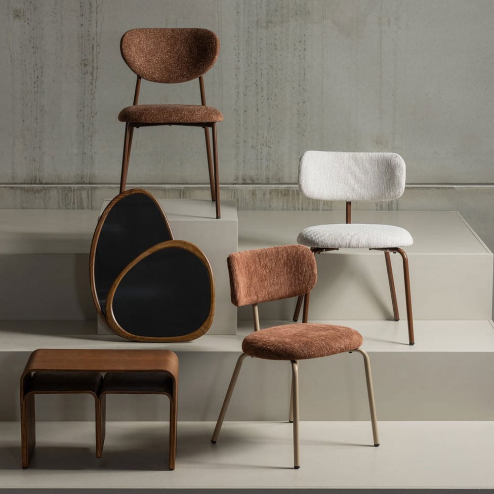 Miroir organique en bois 64x38cm - Bois foncé - Maisons du Monde