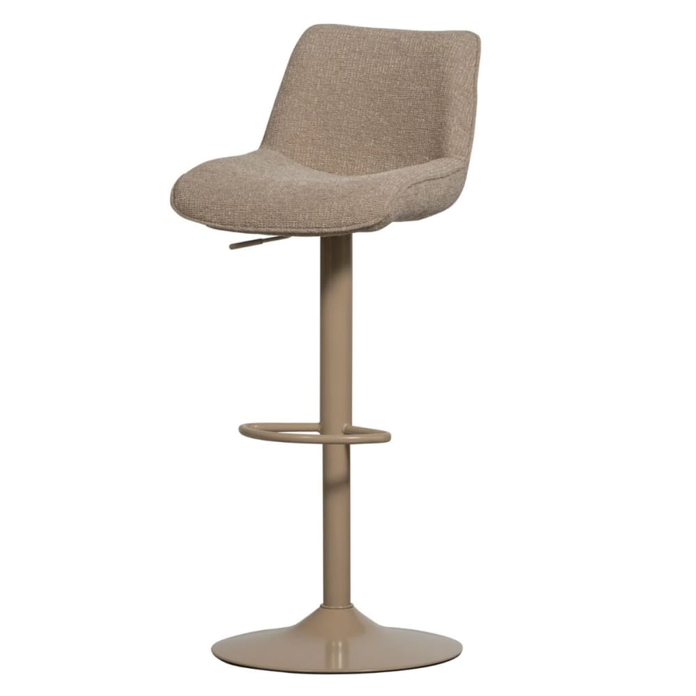 Tabouret de bar réglable en tissu sable Tabouret de bar réglable en tissu sable