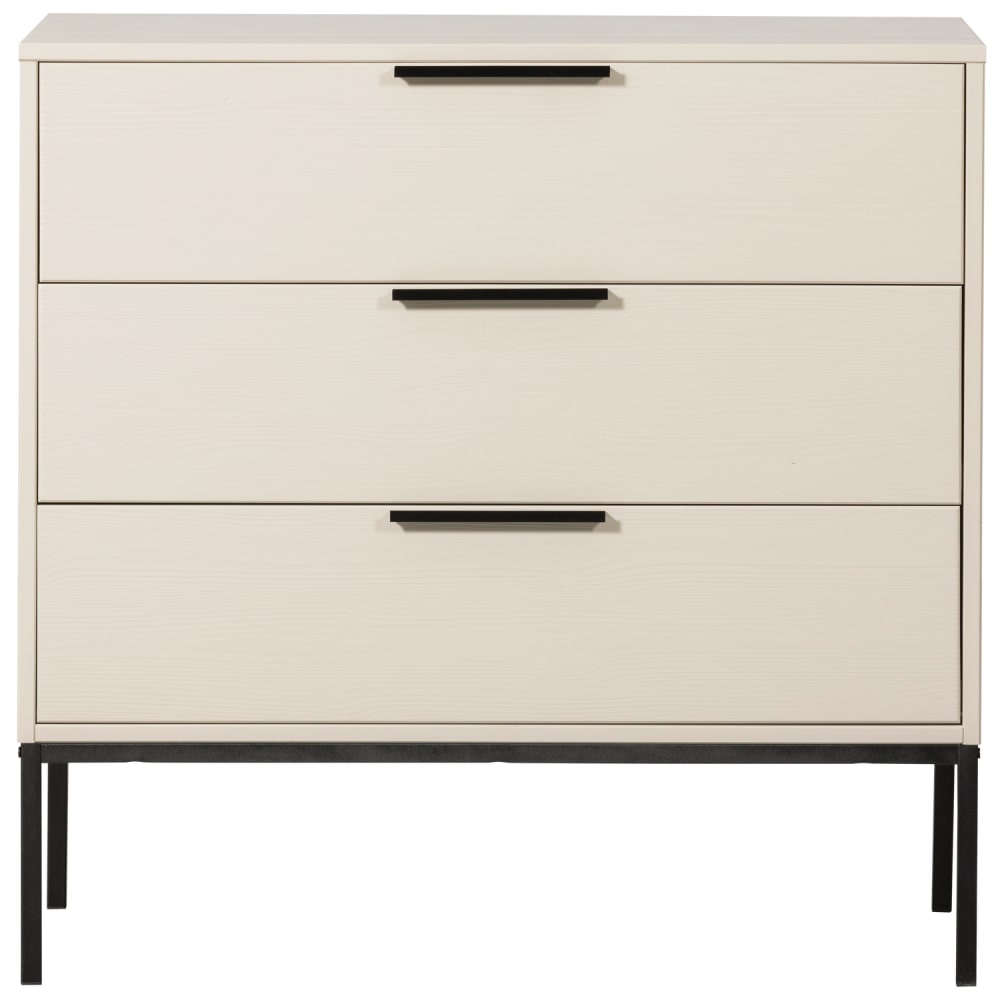 Kommode Aus Kiefernholz, Beige