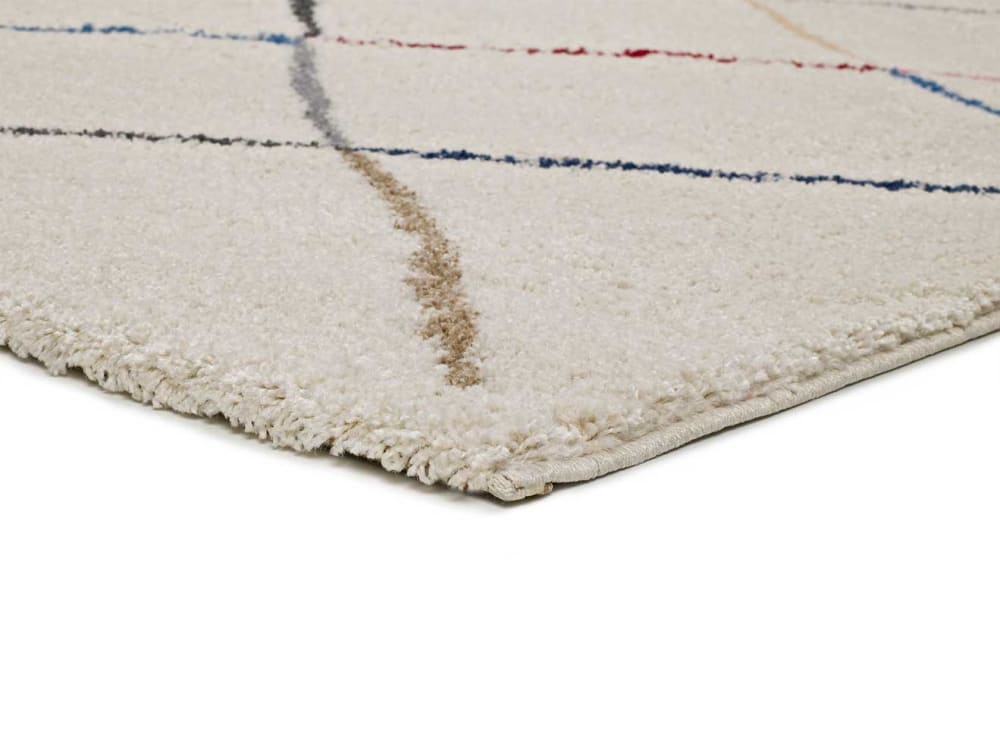 Tapis shaggy ethnique beige/multicolore 160x230 cm — vue 4