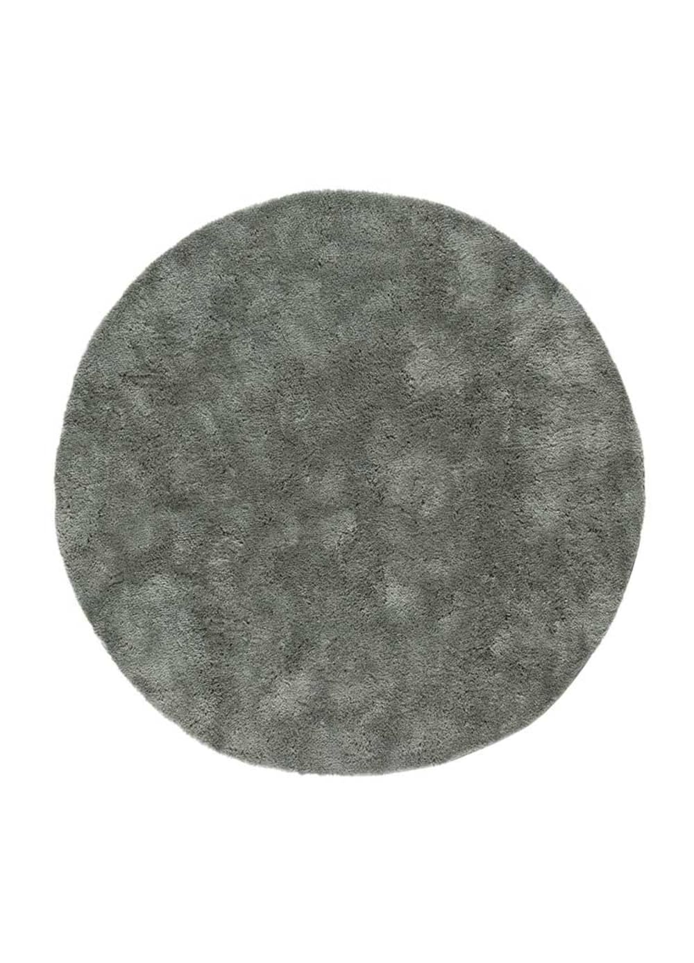 Tapis rond shaggy anthracite
