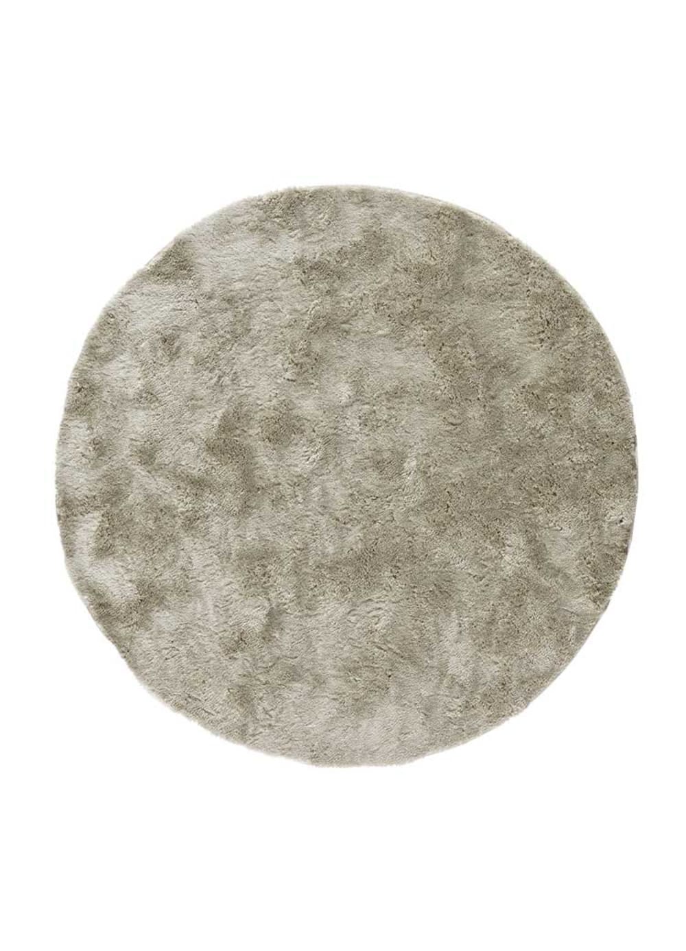 Tapis rond shaggy pierre