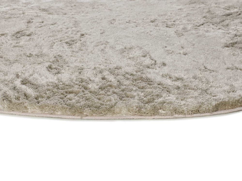 Tapis rond shaggy pierre 120x120 cm — vue 4