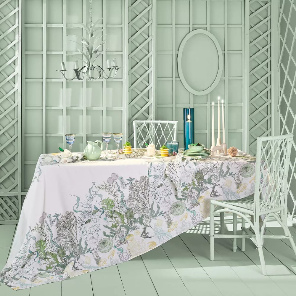 Nappe lavé métis lin & coton blanc 155x225 cm