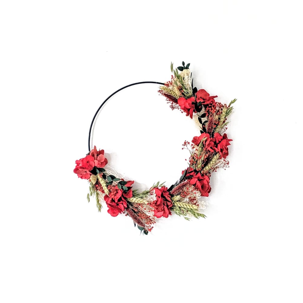 Couronne murale de fleurs