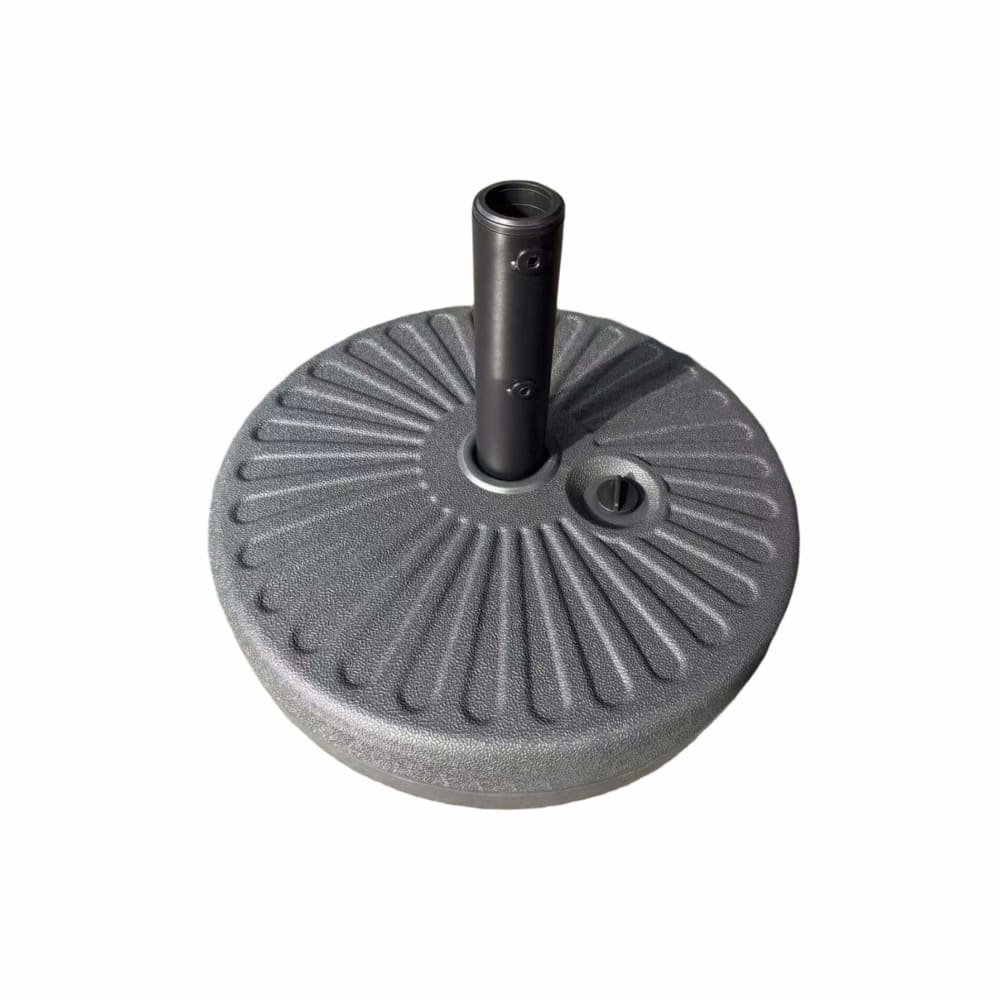 Base ronde pour parasol en polyéthylène noir
