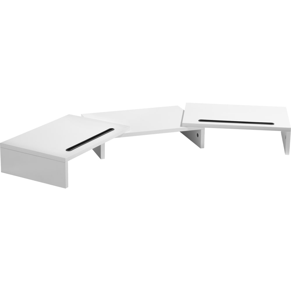 Support de moniteur 3 pièces avec supports pour smartphone