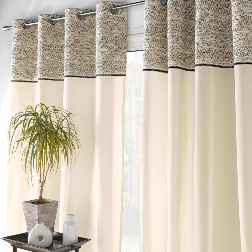 Rideau top jacquard 140x240 cm - Maisons du Monde