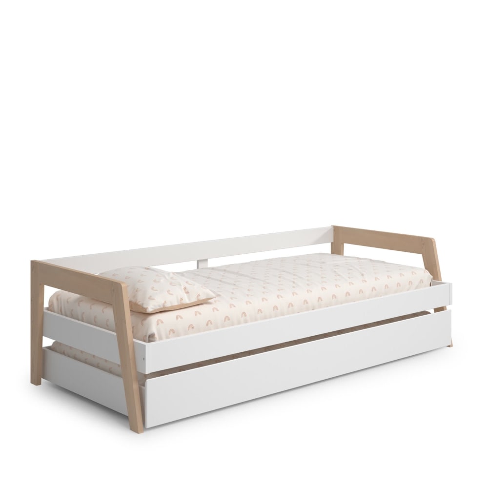 Lit+gigogne+double+208x96+cm