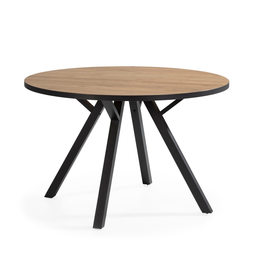 That's Casa Runder Tisch für 4 Personen, Eiche, 120x77 cm style modern Braun Holz