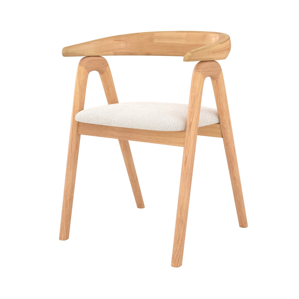 chaise en bois d'hévéa