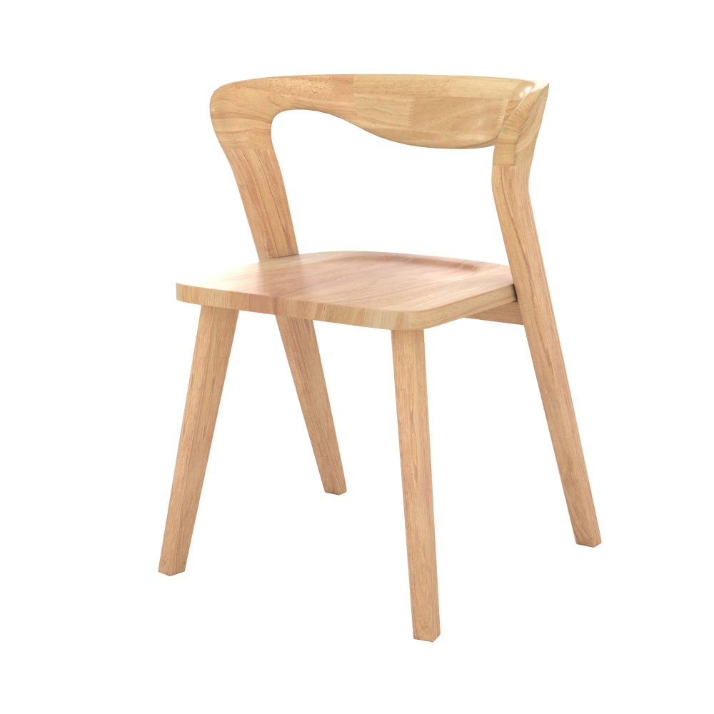 chaise en bois d'hévéa
