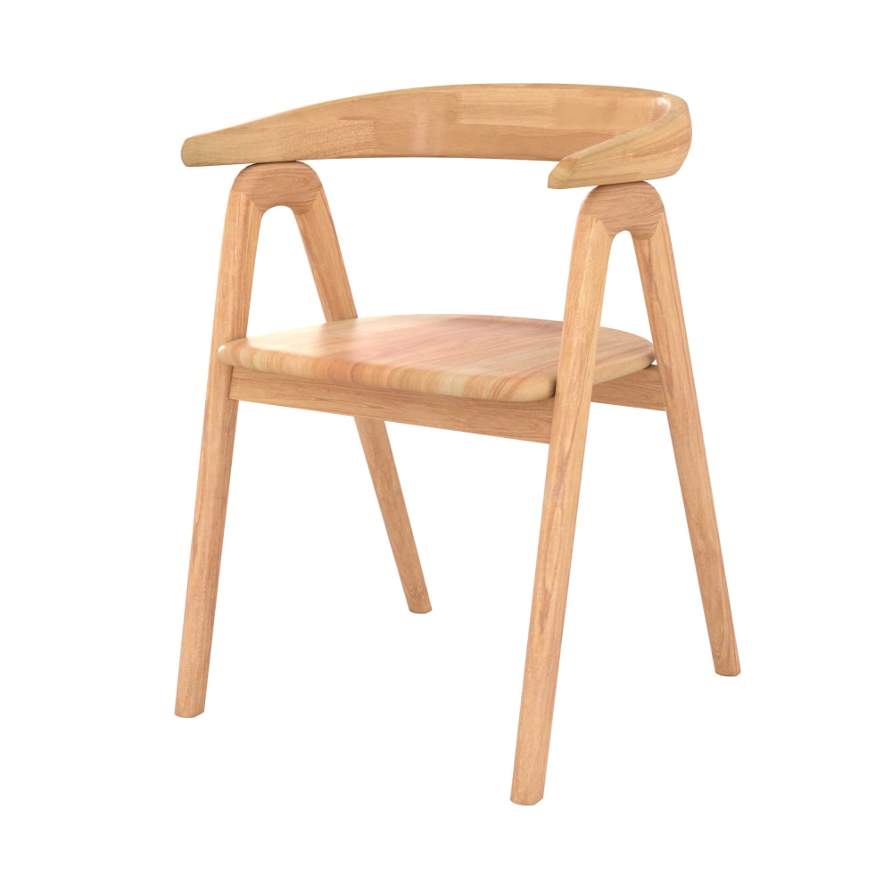chaise en bois d'hévéa