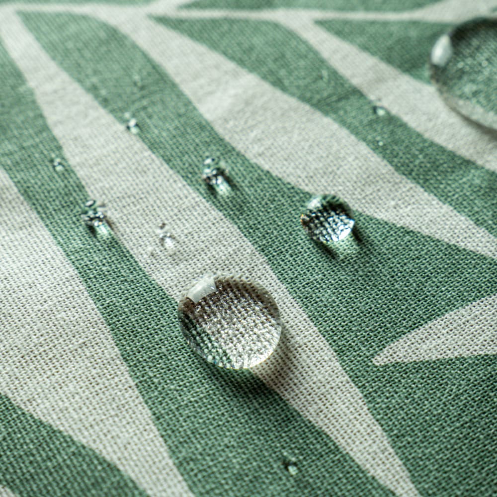Lot nappe carrée + 2 serviettes de table déperlante feuillage - Maisons du Monde