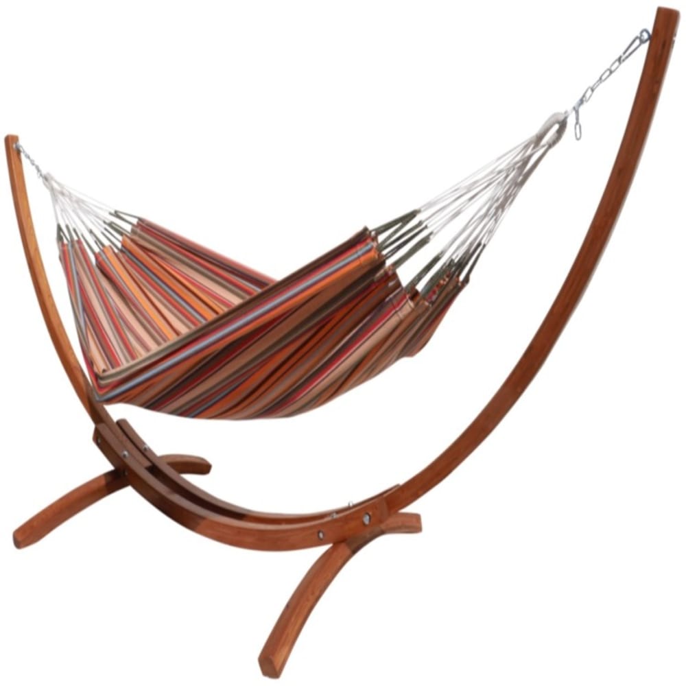 hamac l en coton multicolore