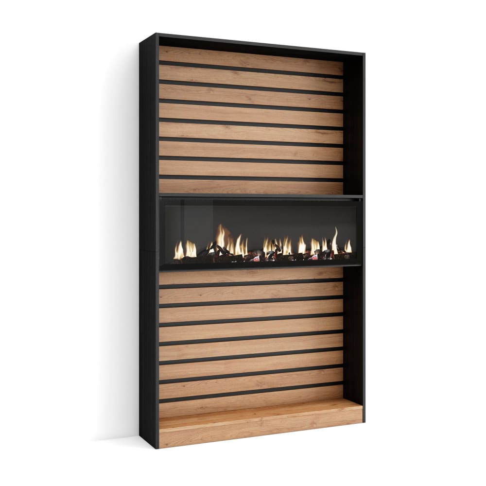 Skraut home Librería efecto madera roble