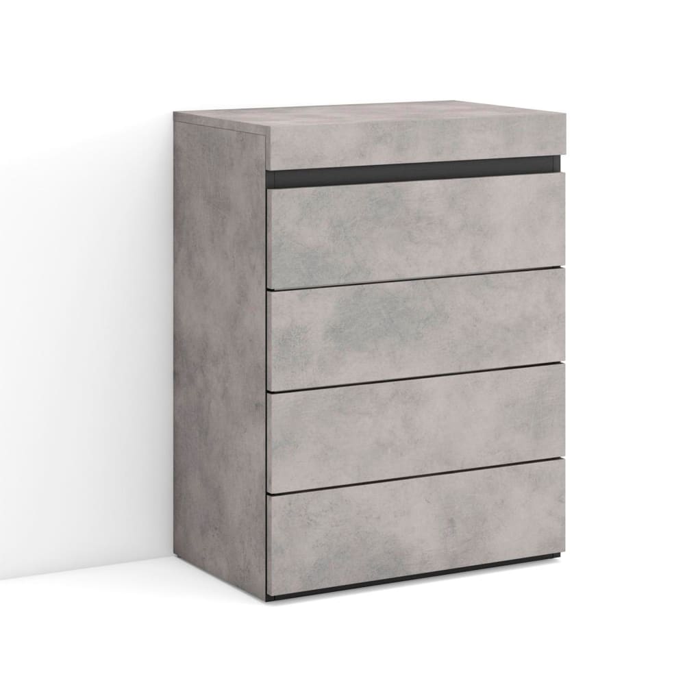 Kommode Holzeffekt 57x35x75cm Zement - Maisons Du Monde