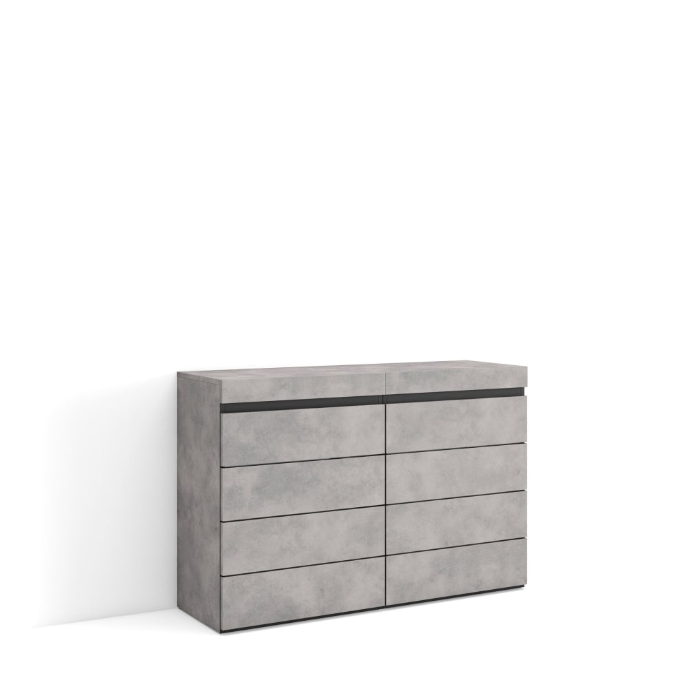 Commode effet bois ciment 114x35x75cm - Maisons du Monde