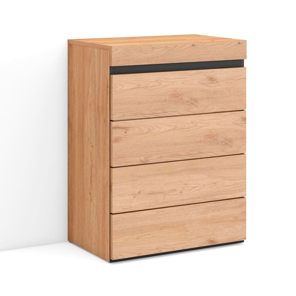 Commode effet bois de chêne 57x35x75cm