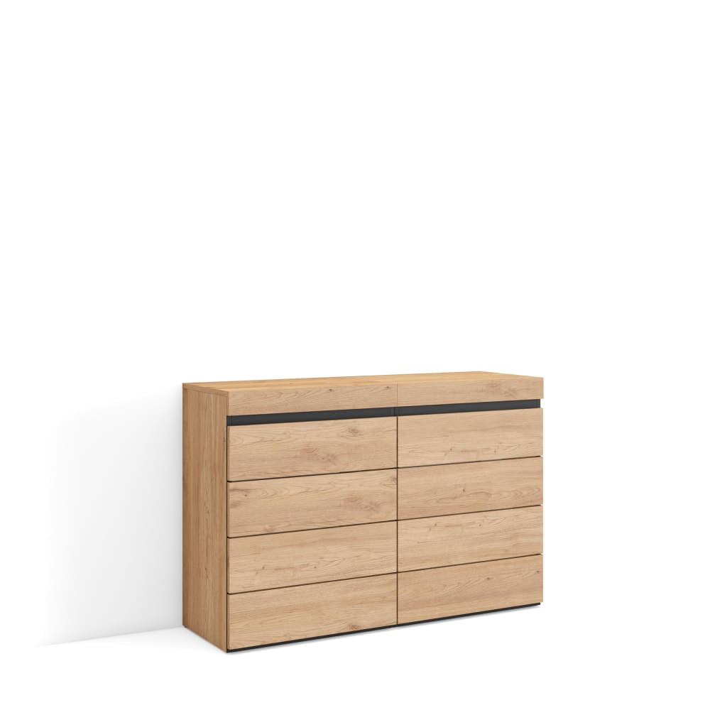 Kommode Holzeffekt 114x35x75cm Eiche - Maisons Du Monde
