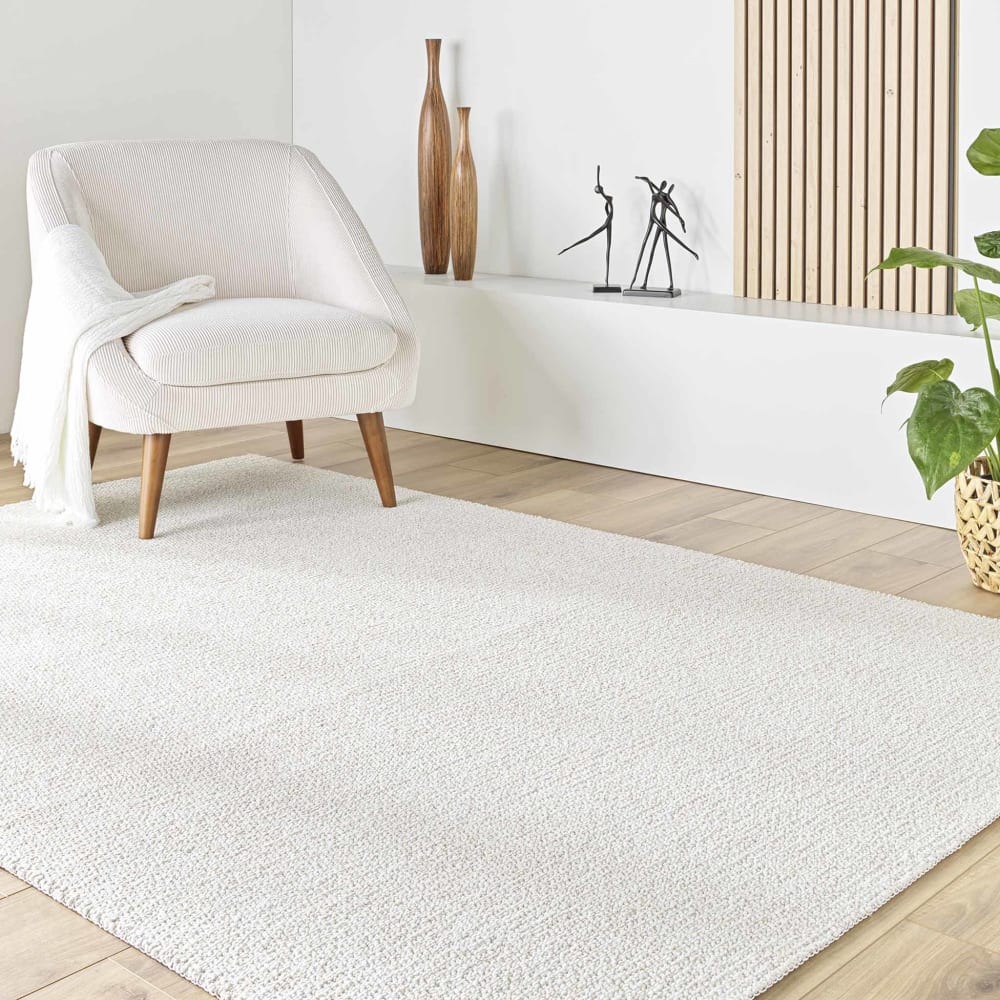 Tapis beige bouclette lavable 160x230cm - Maisons du Monde