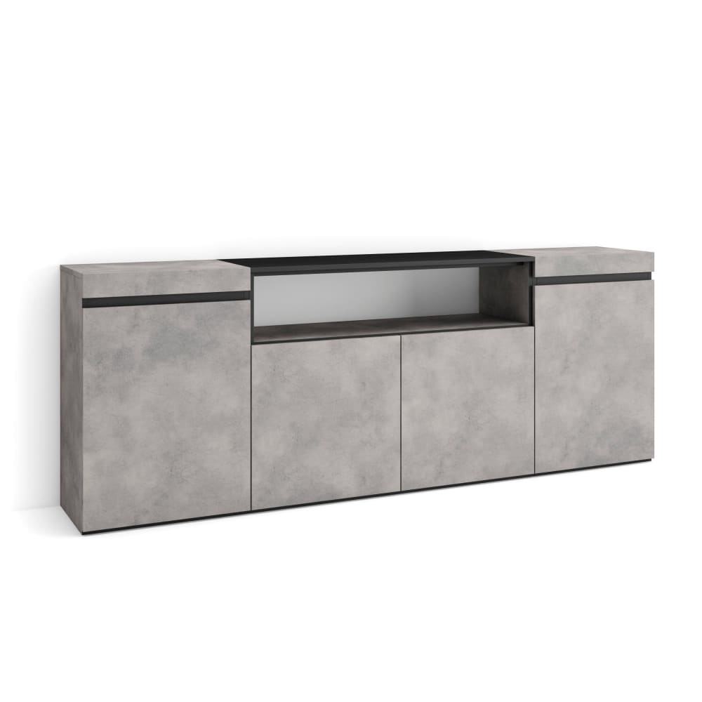 Buffet effet bois ciment 200x35x75cm - Maisons du Monde