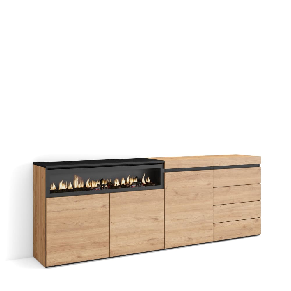 Buffet effet bois de