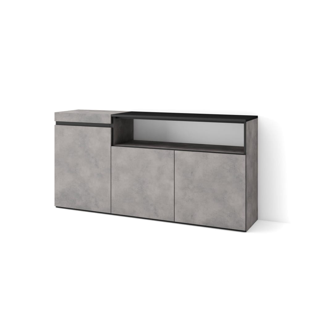 Buffet effet bois ciment 150x35x75cm - Maisons du Monde